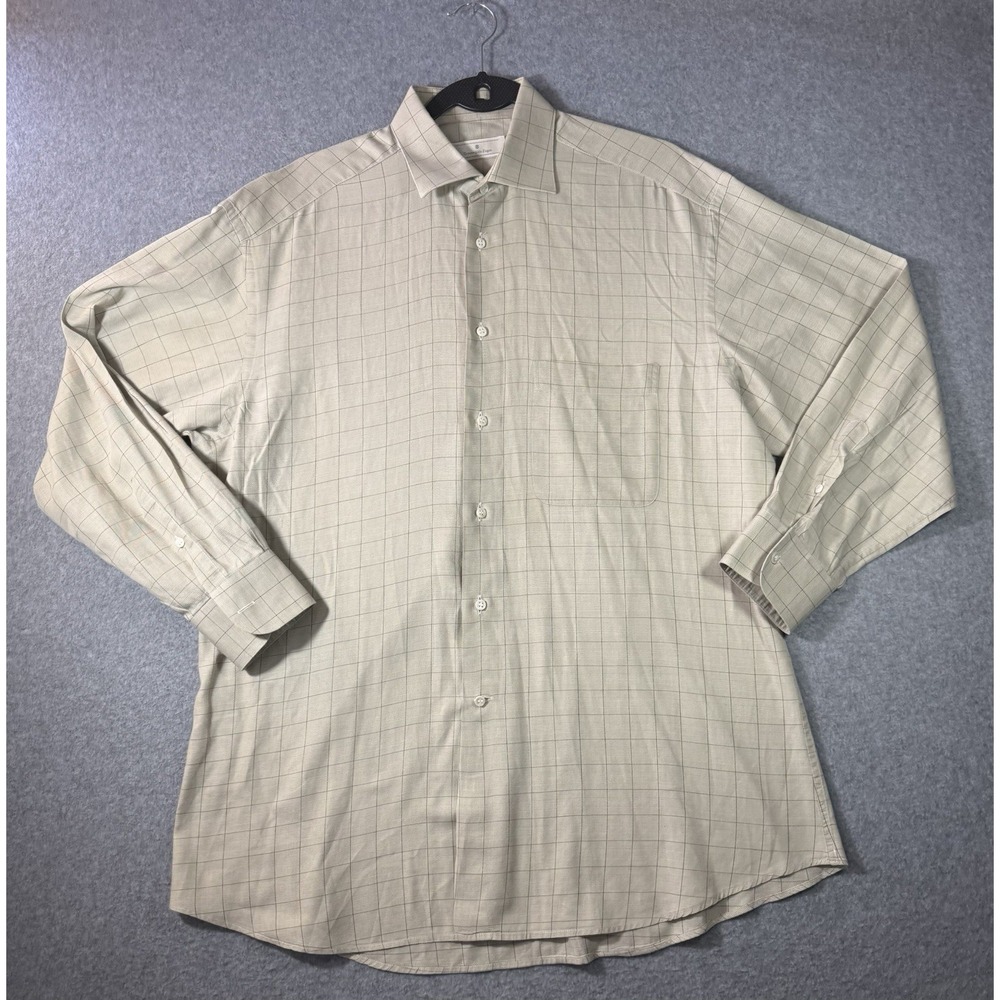 Ermenegildo Zegna Plaid Long Sleeve Dress Shirt